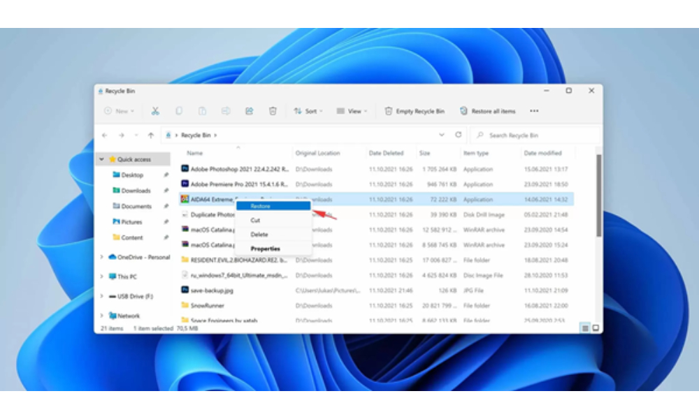 recover deleted files